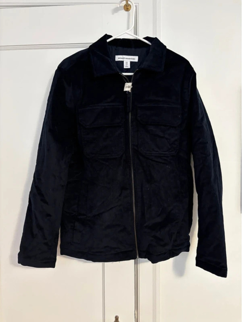Amazon Essentials Dark Navy Corduroy Work Jacket XS NWT